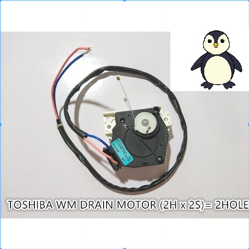 TOSHIBA WASHING MACHINE DRAIN MOTOR ( 2H x 2S ) = 4HOLE SPARE PART