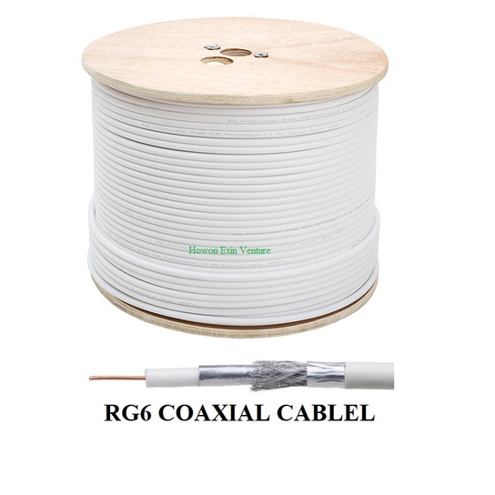 RG6 Coaxial Cable Astro Cable MYTV Cable TV Cable Antenna Cable 100