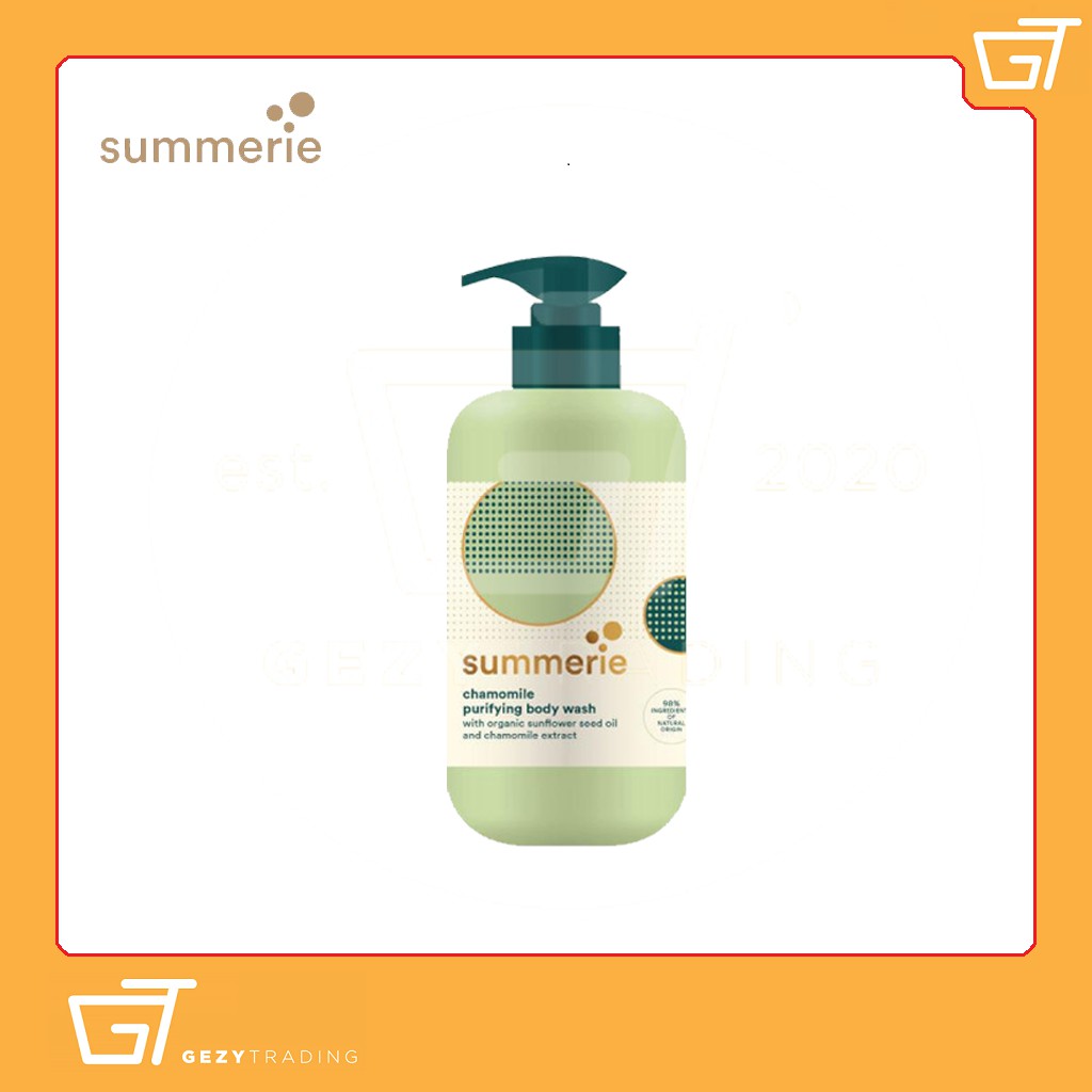 Summerie Purify Body Wash Grapefruit Passion fruit Ginger Chamomile Body Wash 325/550/650ml