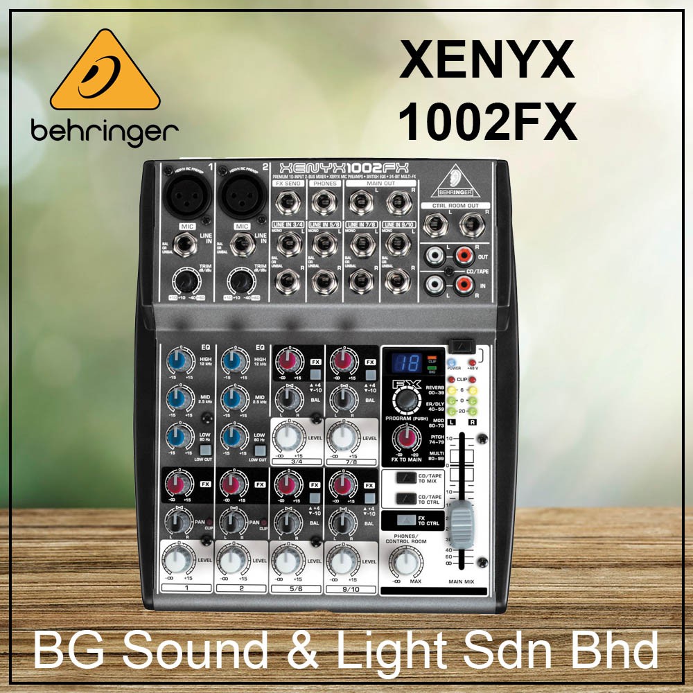 Behringer XENYX 1002FX 6channel Mixer with Effects (XENYX1002FX