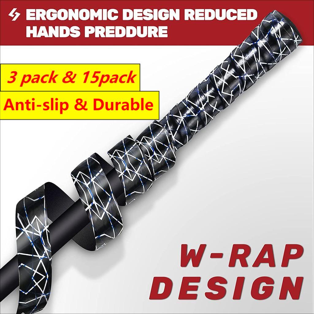 SAPLIZE DIY Golf Grip Wrapping Tapes,golf grip kit, 3 or 15 Pack Tacky