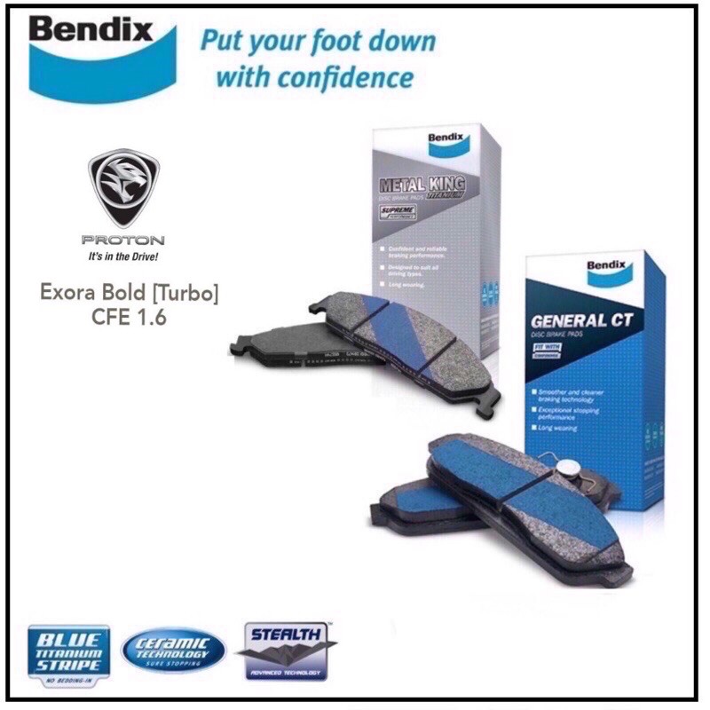 Proton Bendix Front Brake. Pad Proton Exora Bold ( Turbo CFE 1.6