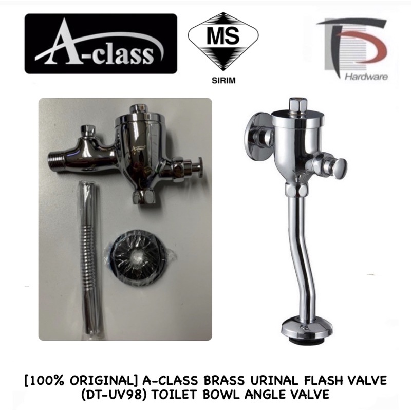 [100 ORIGINAL] ACLASS BRASS URINAL FLASH VALVE (DTUV98) TOILET BOWL