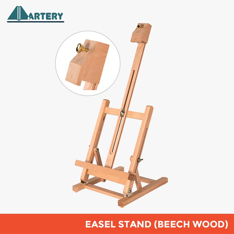 Artery 66cm Beech Wood Easel Stand For 40cm Height Table Top Drawing