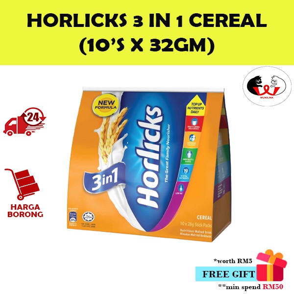 Horlicks 3 in 1 (included shipping fee) Shopee Malaysia