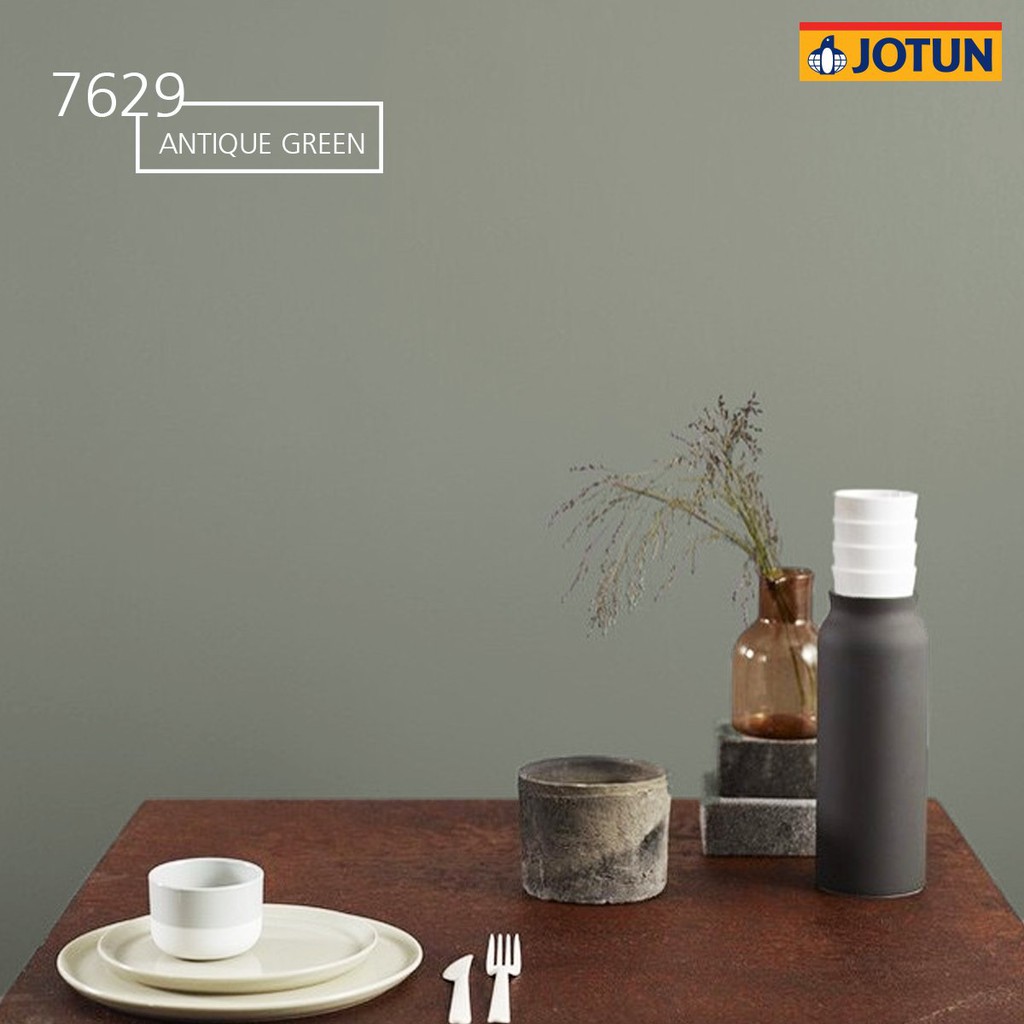 ANTIQUE GREEN 7629( 1 LITER ) 1L JOTUN PAINT INTERIOR / EASY CLEAN