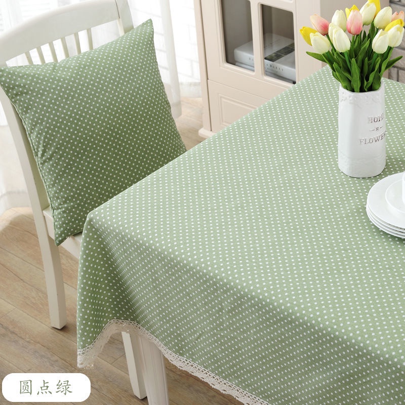 Japanese Floral Cotton and Linen Tablecloth Lace Fabric Small Fresh