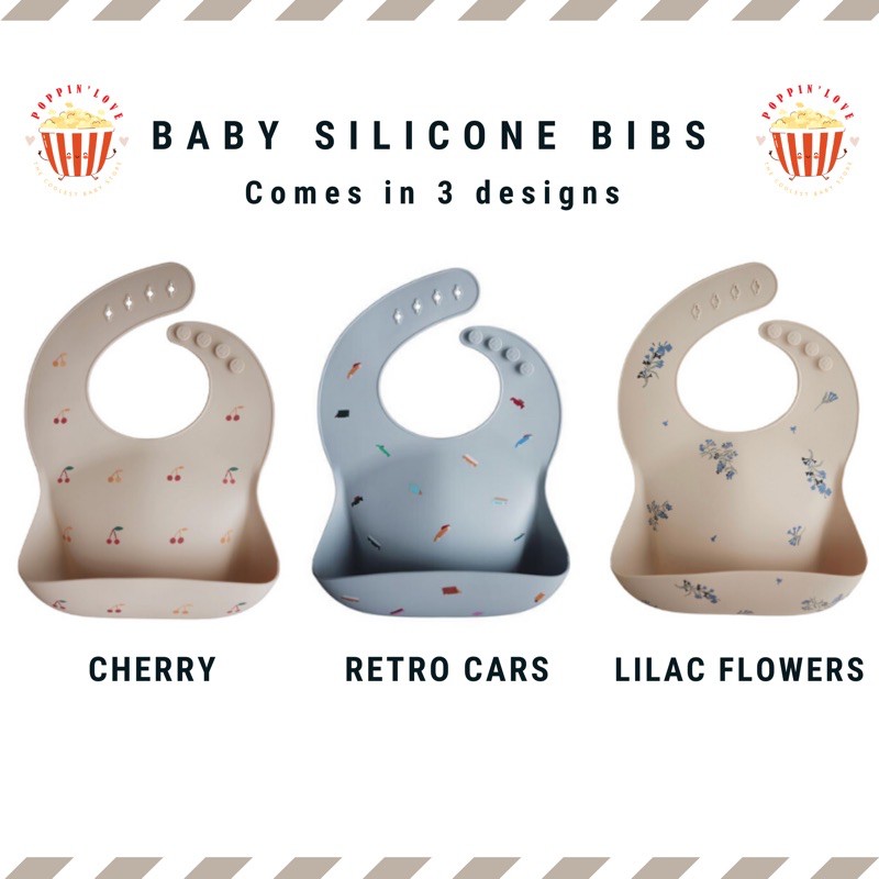 Baby Silicone Bibs for Feeding Led Weaning Adjustable Comfy Waterproof
