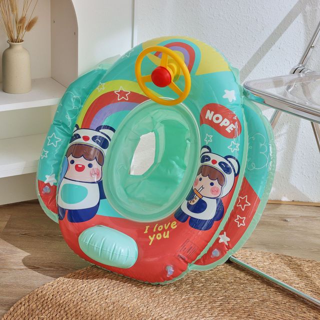 Cartoon Infant Pool Float Swimming Ring for Kids Baby Seat Floating