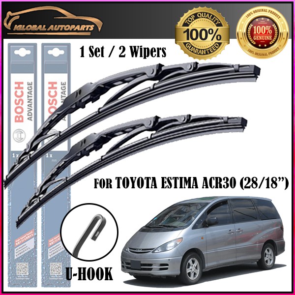 Toyota Estima ACR30 Year 20002006 BOSCH Windscreen Wiper Set (28/18