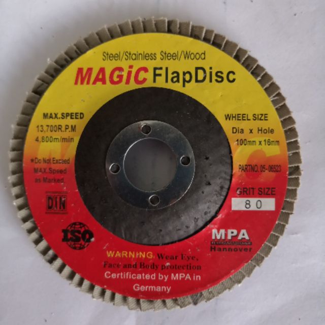 4"flap disc p80 magic Shopee Malaysia