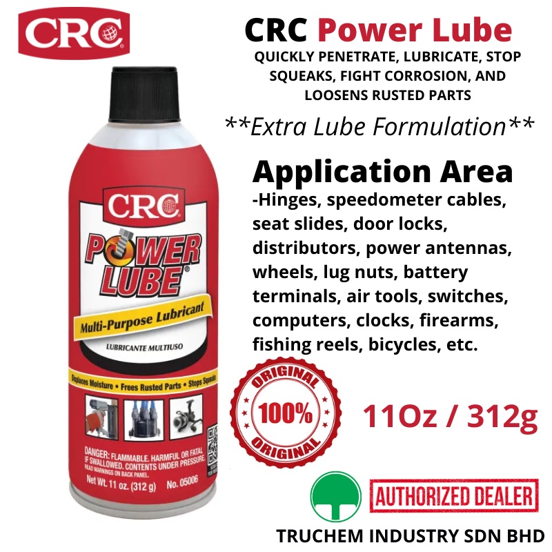 100 Original CRC Power Lube Multipurpose Lubrication Stop Rust Anti