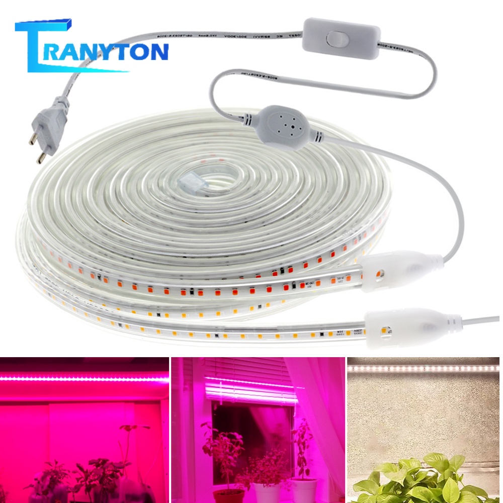 LED Grow Light Strip Full Spectrum Red /White Light Waterproof Plant