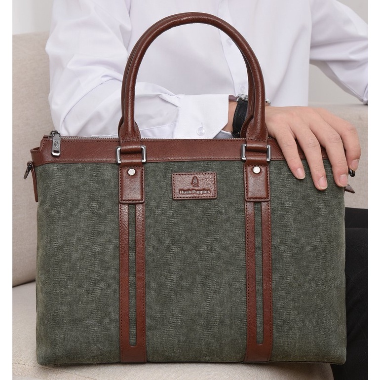Hush Puppies 2022JUL Army Green Briefcase for men Shopee Malaysia
