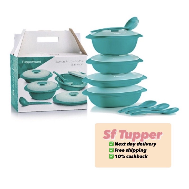 Tupperware Blossom Serveware Set OFFER OFFER Raya Tupperware Shopee