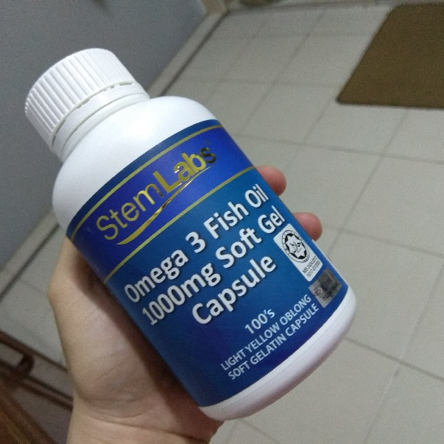 StemLabs Omega 3 Fish Oil 1000mg Soft Gel Capsule (100's) Shopee Malaysia