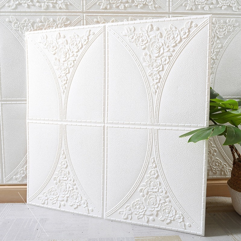 READY STOCKCeiling Wall Paper Dinding 3D wall paper Waterproof Moistureproof Foam Brick 3D Solid
