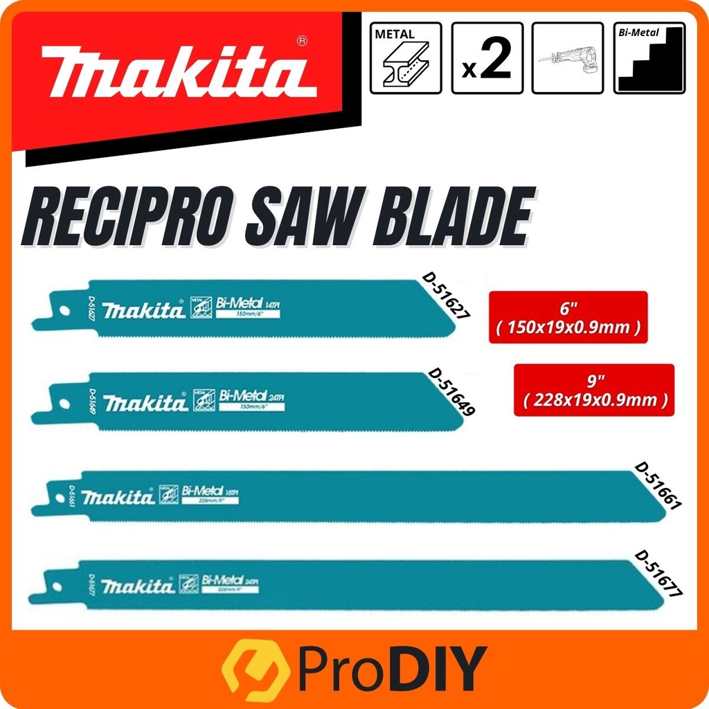 MAKITA Reciprocating Saw Blade Recipro Machine Attachment Replacement