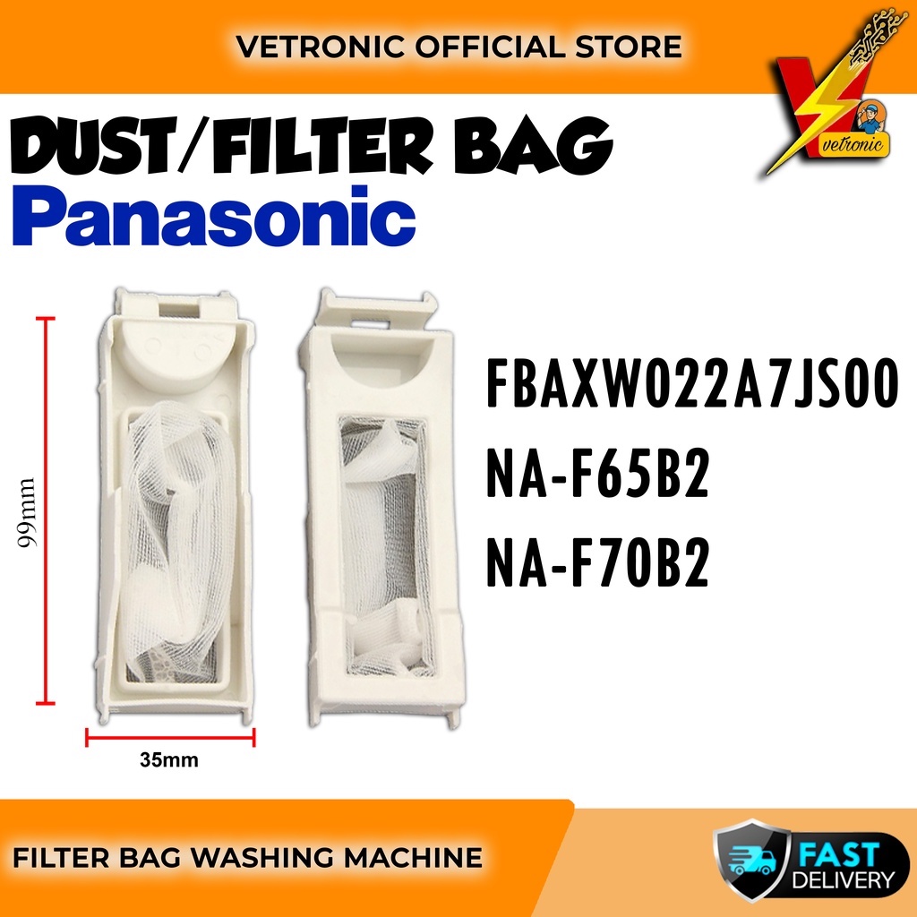 FBAXW022A7JS00/NAF65B2/NAF70B2 PANASONIC WASHING MACHINE FILTER BAG (WM3334) Penapis Habuk
