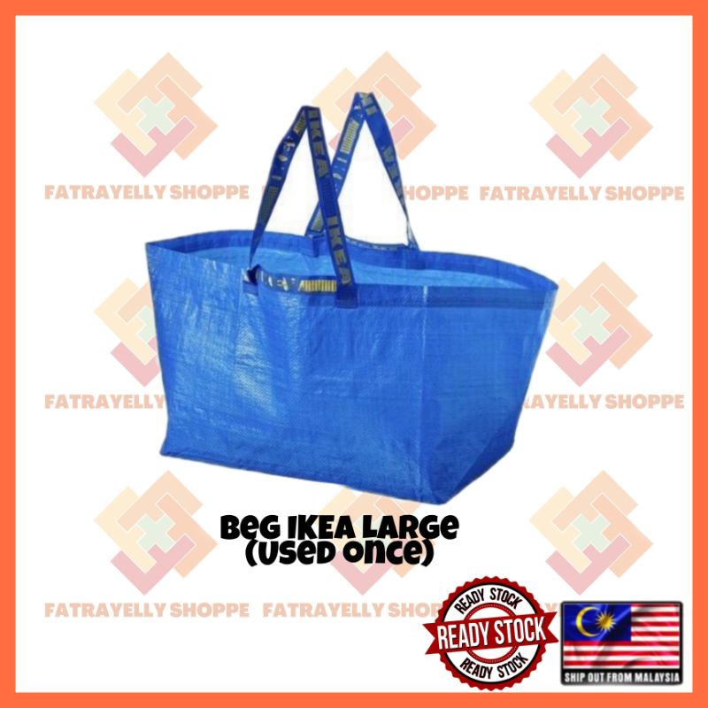 Carrier Bag IKEA (used once/second hand) Large Shopee Malaysia