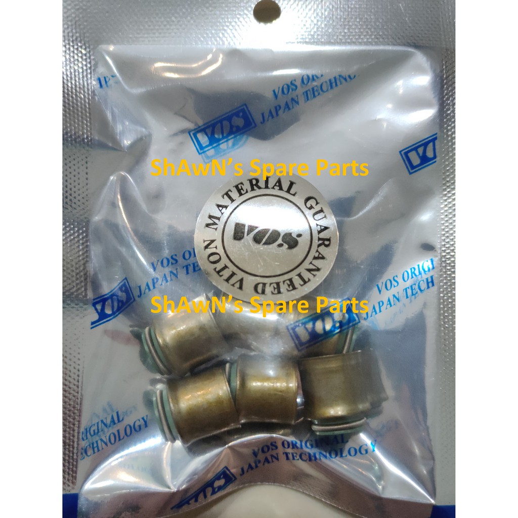 VOS JAPAN Valve Seal Set (6pcs) Perodua Kancil 660 EF / Kancil 850 ED