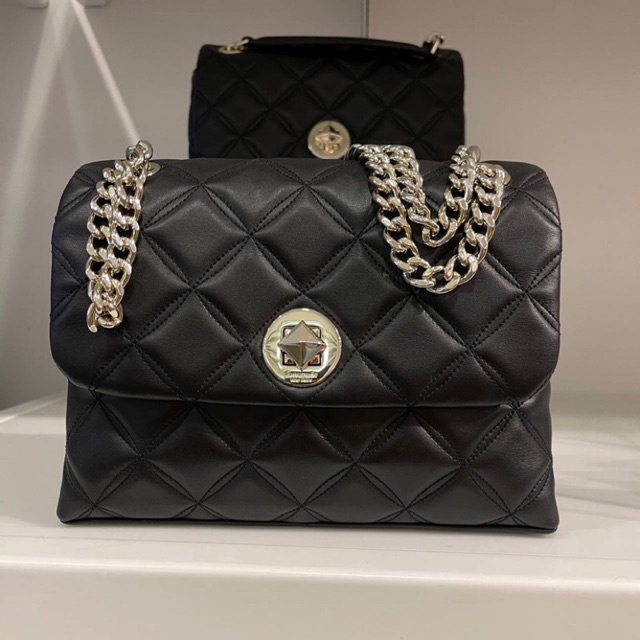 kate spade natalia small flap crossbody in black Shopee Malaysia