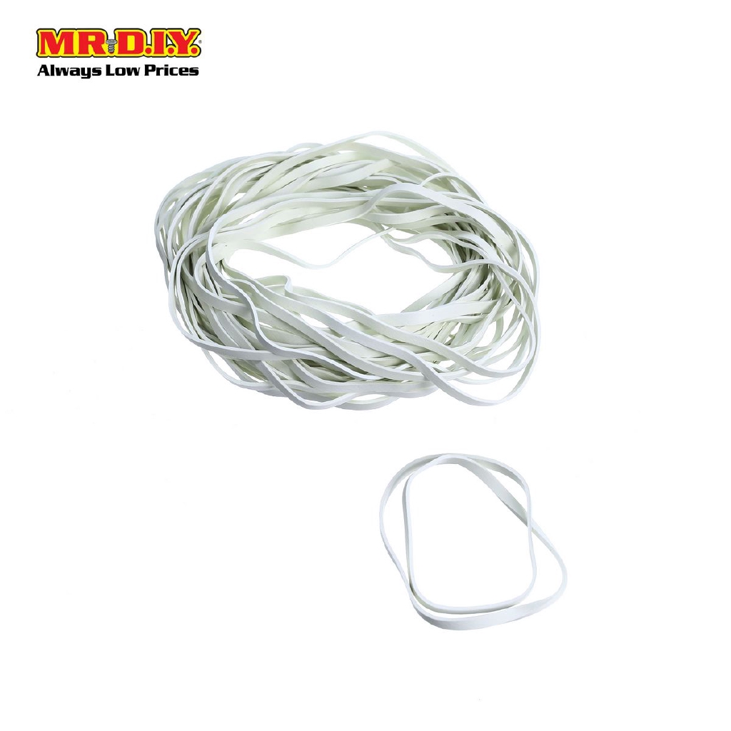 MR.DIY White Elastic Rubber Band 400*5MM Shopee Malaysia