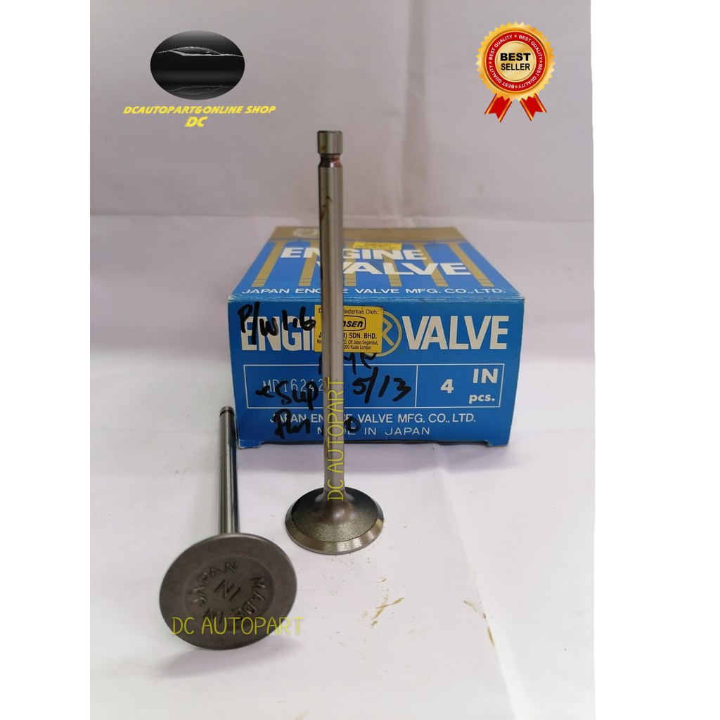 PROTON WIRA 1.6 4G92 ENGINE INTAKE & EXHAUST ENGINE VALVE ( DOKURO