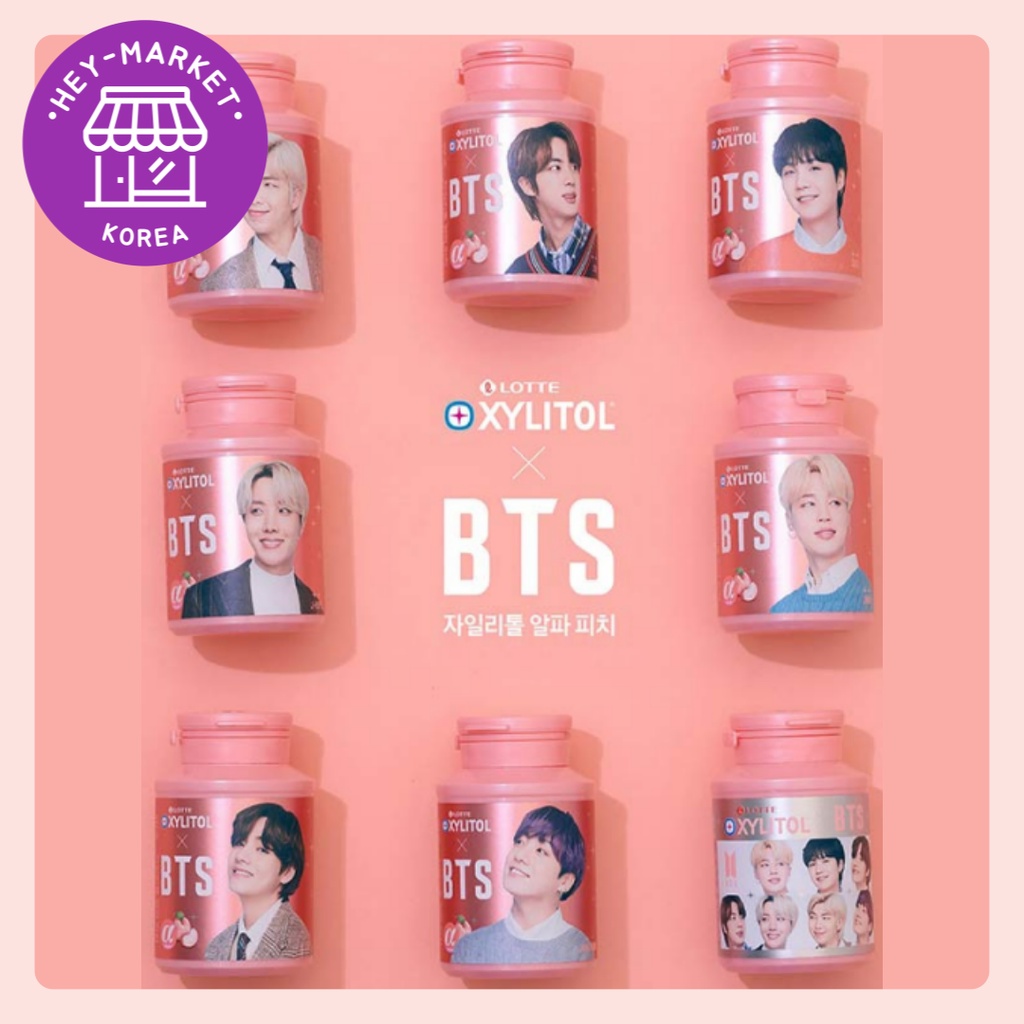 * New!Large Capacity * [Lotte] BTS XYLITOL Chewing Gum Limited Edition