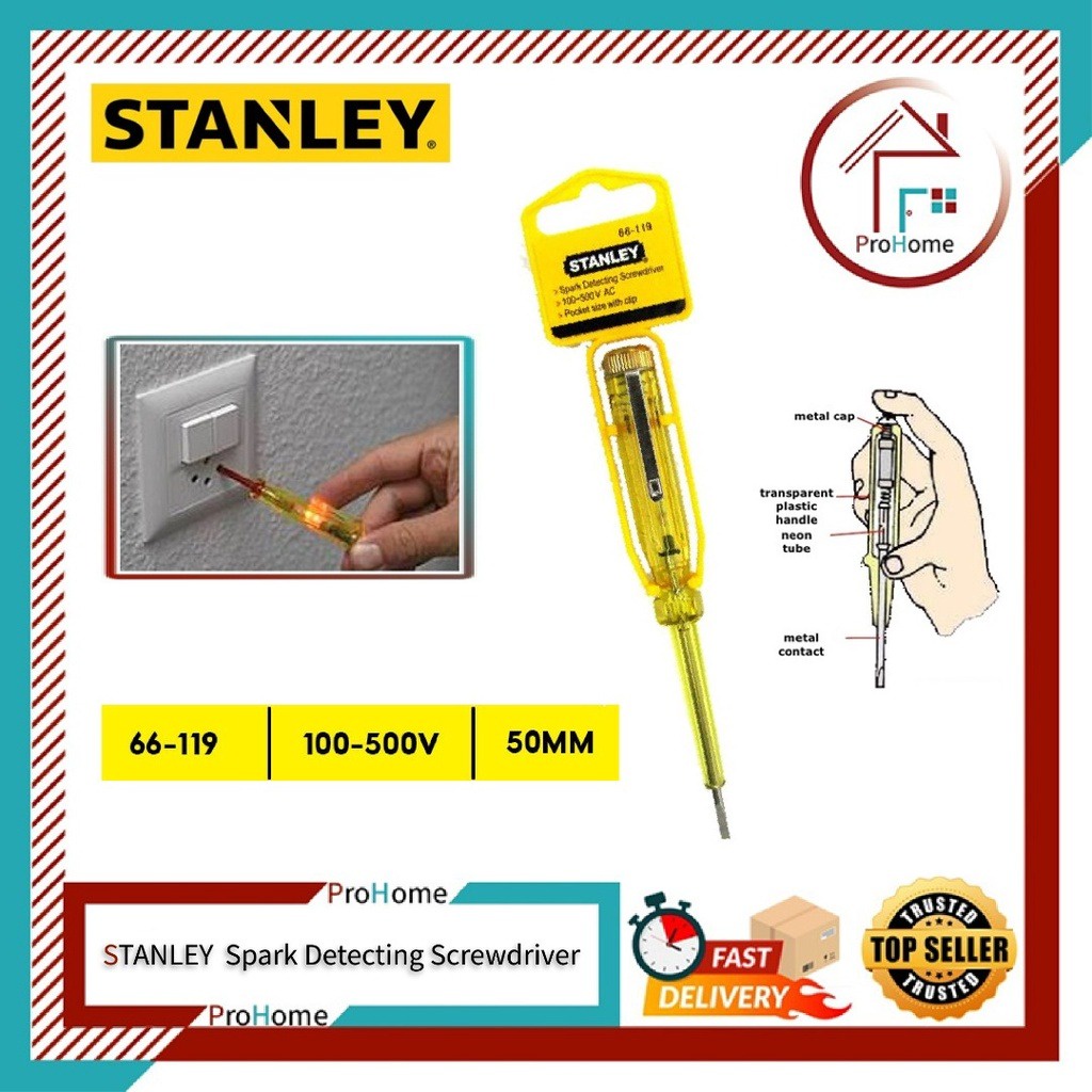 STANLEY Original Spark Detecting Screwdriver / Test Pen ( 66119