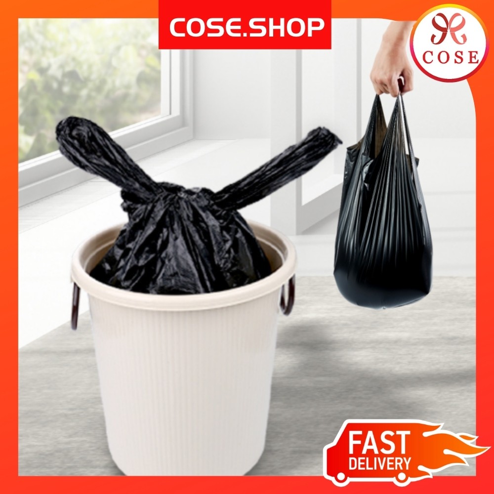[COSE] [40PCS] Thick Garbage Bag Trash Dustbin Rubbish Bag Plastic Bag 32cm x 62cm Plastik