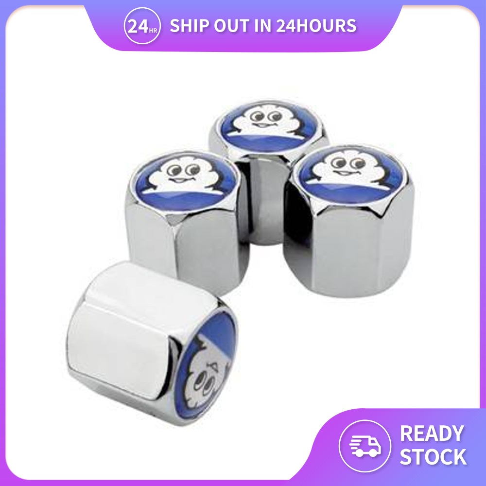 Valve Tire Caps 4pcs Car Wheel Tyre Valve Tyre Caps Tayar Kereta Care