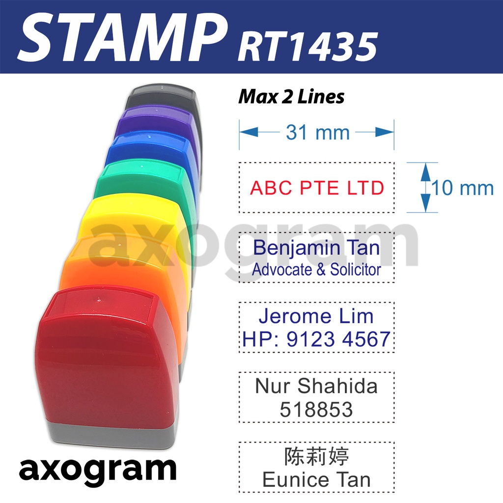 COMPANY Stamp Customised Name Stamp Personalised Name Corporate UEN