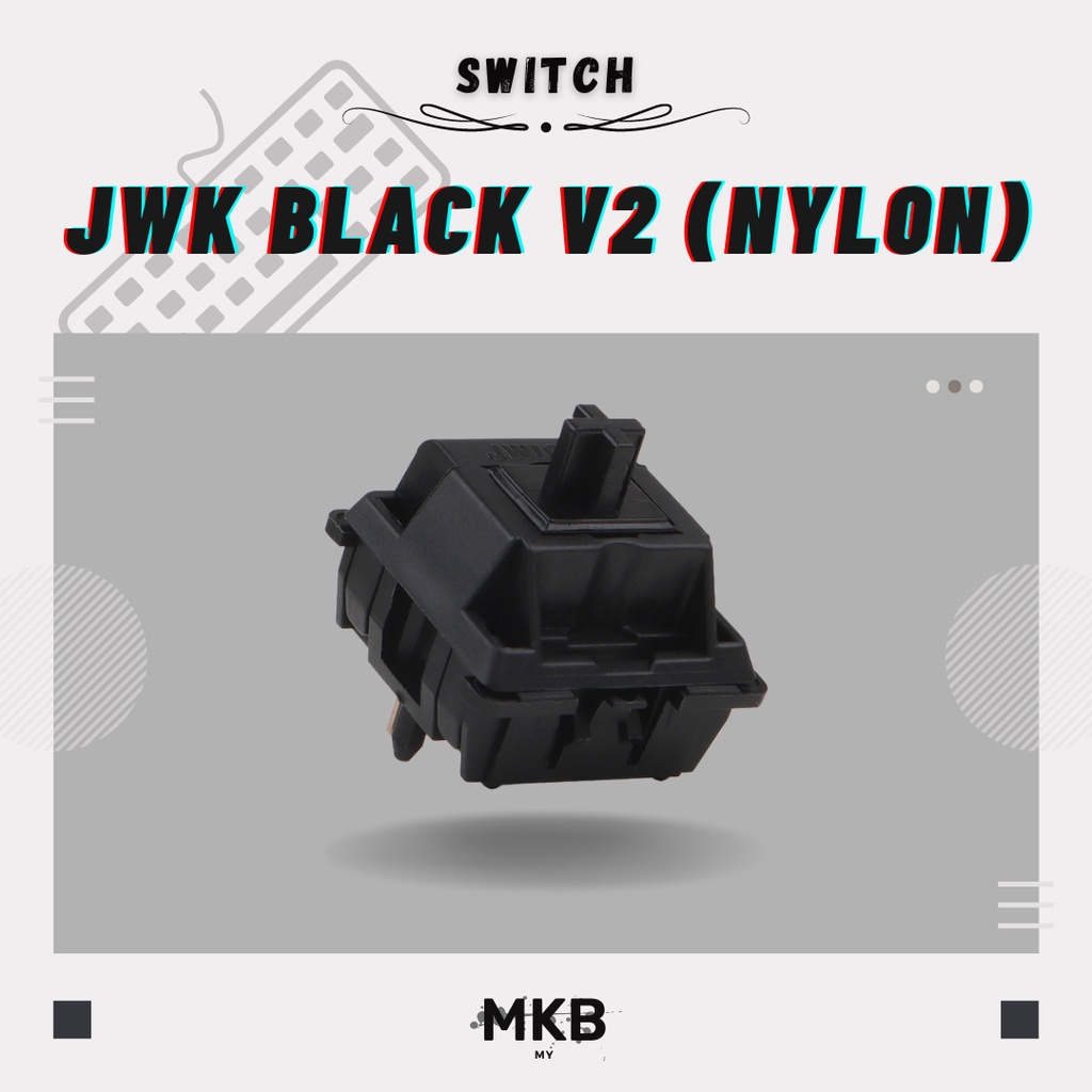 [READY STOCK] JWK Nylon Black V2 (Full Nylon) Switches Switch for