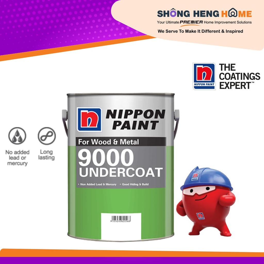 5L Nippon Paint 9000 Undercoat For Wood And Metal Shopee Malaysia
