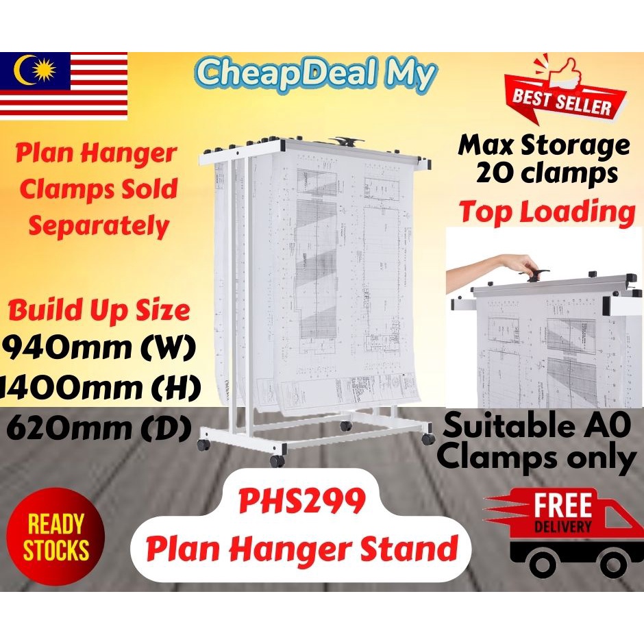 PHS299 Plan Hanger Stand (Top Loading ) Shopee Malaysia