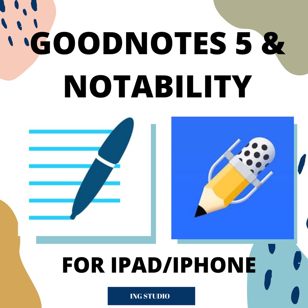 INGStudio GoodNotes 5 & Notability App for Ipad Iphone IOS Apple ID