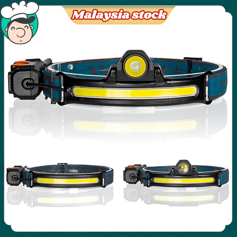 Malaysia Stock Head Lamp Led Headlamp Headlight COB Floodlight