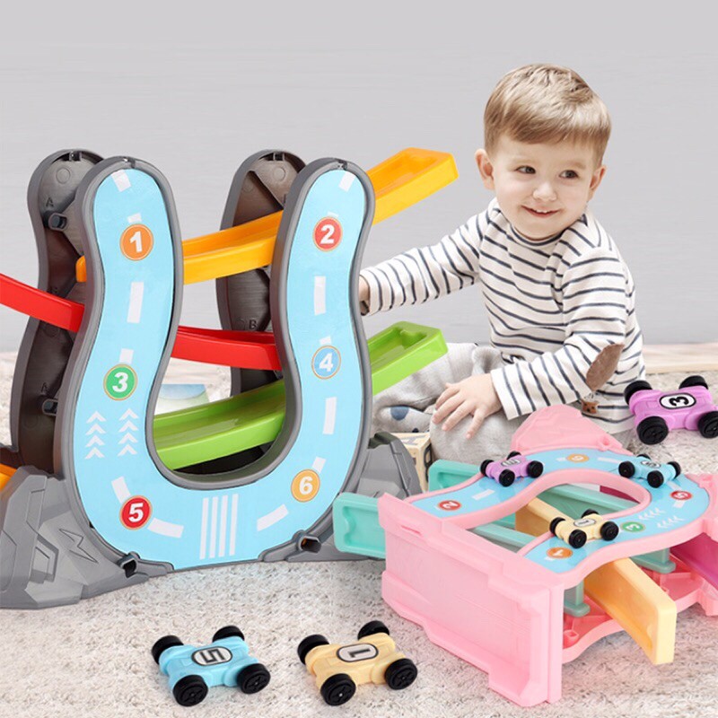 PDQ children's educational fun track glider fourtrack fourcar racing