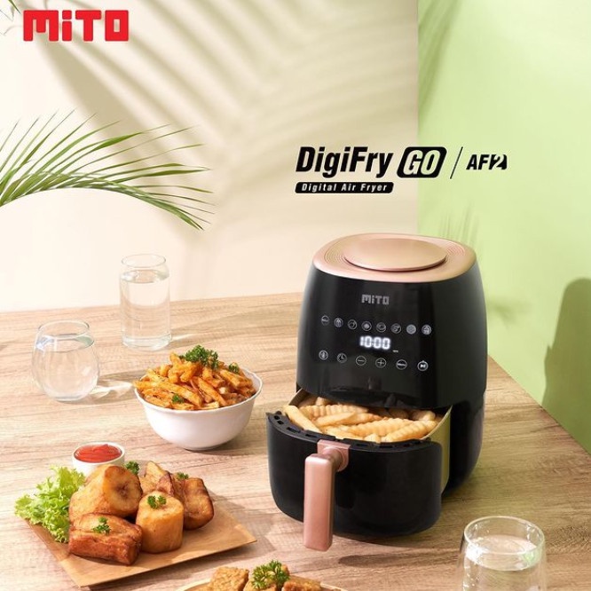 Air Fryer Mito AF 2 Low Watt 3 Liters Digi Fry Mito Air Fryer Mitochiba