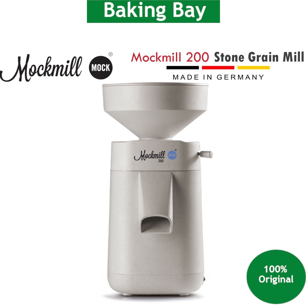 MOCKMILL 200 Stone Grain Mill for Rye Flour Wheat Rice Corn Oat Milling