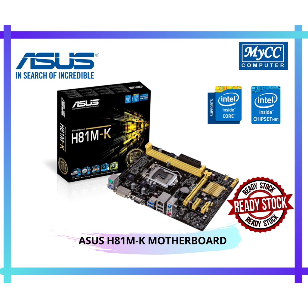 ASUS H81MK Motherboard MYCC Shopee Malaysia