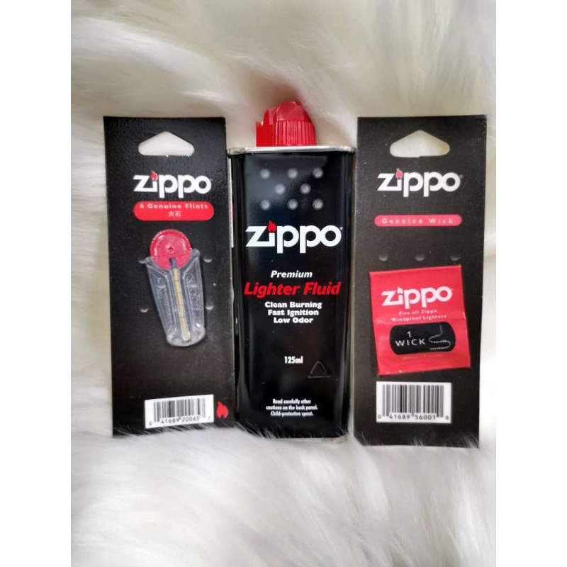 Zippo Lighter Fluid Set ( Fluid + Wick + Flints ) Shopee Malaysia