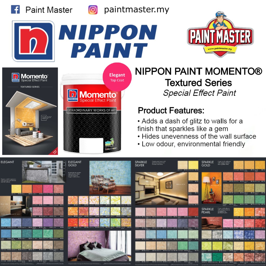 NIPPON PAINT MOMENTO® Textured Series Shopee Malaysia