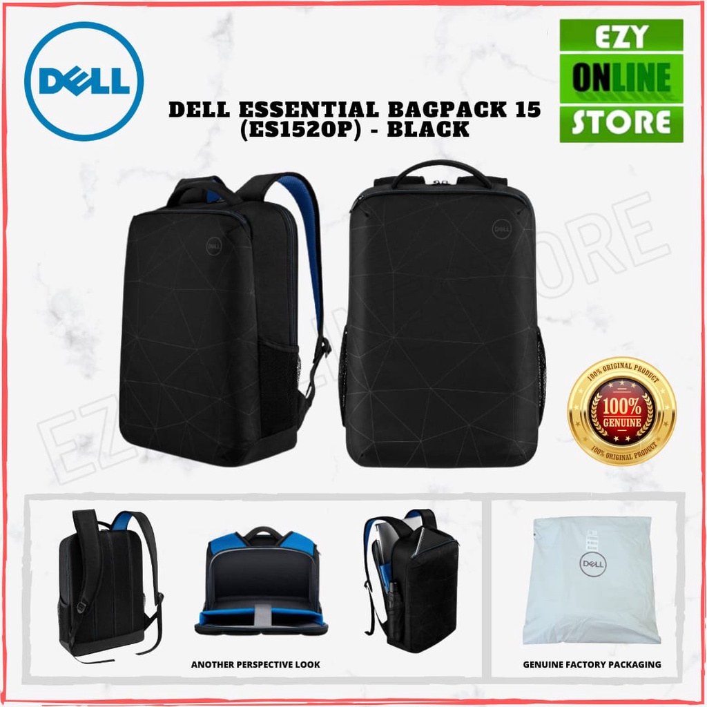 DELL ORIGINAL ES1520P ESSENTIAL LAPTOP BACKPACK BLACK WITH DELL