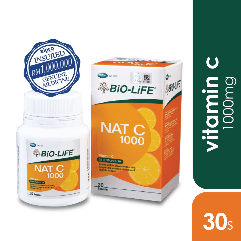 BioLife Nat C 1000mg 30's Shopee Malaysia