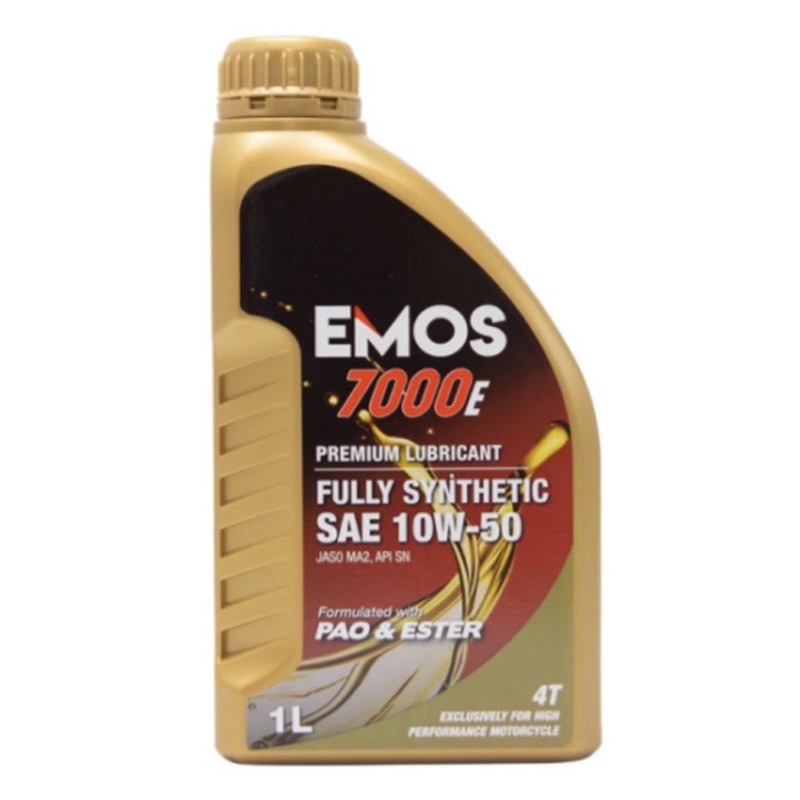 EMOS 7000E 4T Premium Lubricant Oil 1L Shopee Malaysia