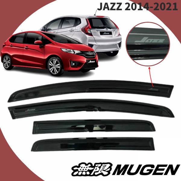 HONDA JAZZ 2014 2015 2016 2017 2018 2019 2020 2021 Door Visor Mugen Air