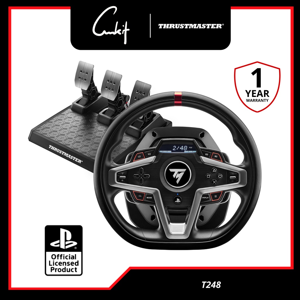 3.3 SALE 】Thrustmaster T248 Racing Simulator Stering Wheel PS4 PS5 PC T