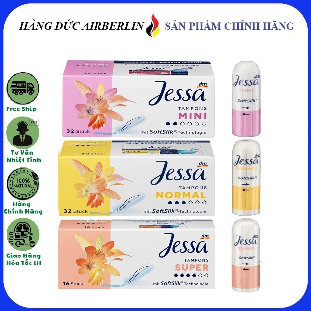Tampon Jessa / Ob Flacelle German Sanitary Napkin Full size Shopee